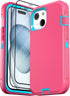 iPhone 15 Case (6.1") - Heavy Duty Military-Grade Protection, Shockproof, Durable, with 2 Tempered Glass Protectors