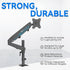 Rosewill 15-32 inch 19.8lb, Single Adjustable Monitor Arm Desk Mount Fits Screen, Holds Gas Spring Monitor Stand, Full