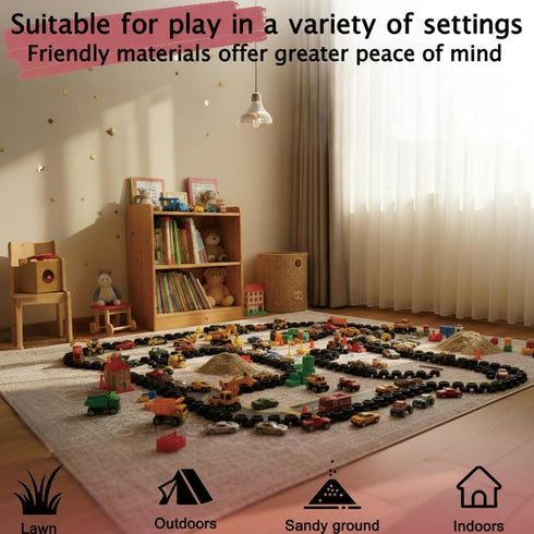 Lixeszt Set 1/64, 1/43, 1/32 Drift Track Obstacle Remote-Controlled Car Obstacle DIY Kit Track Decoration Accessories