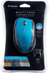 Verbatim Wireless Multi-Trac Mouse 2.4GHz with Nano Receiver - Ergonomic Portable Mouse for Mac and Windows - Blue