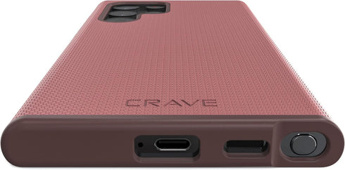 Crave Dual Guard for Samsung Galaxy S22 Ultra Case, Shockproof Dual Layer Protection for S22 Ultra 5G - Berry