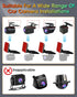 Rear Camera Holder for Dash Cam, Strong Adhesive Rearview Camera Bracket, 180° Adjustment for SUV, Truck
