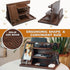 Wood Phone Docking Station, Ash Key Holder Wallet Stand Watch Organizer for Men, Anniversary Gift Idea, Brown
