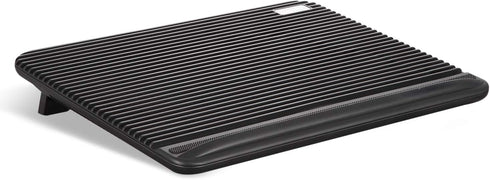 Laptop Cooling Pad, Coolertek USB Powered Cooler, 2 Blue Silent Big Fans, Height Adjustable Non-Slip Stand, Fits 11-17