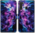 Case for Galaxy A21 - Purple Mandala Galaxy Sky Leather Flip Wallet Cover with Card Slot Holder