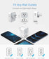 USB Wall Charger, TESSAN Wall Plug Adapter Outlet Extender, Multi Charging Station for Cruise, Office, Dorm