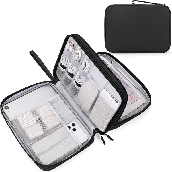 FYY Electronic Organizer, Extra Large Travel Cable Organizer Bag Pouch Portable Waterproof