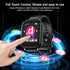 Aeheqkl MP3 5.0,32GB Earphones,1.69'' MP3 Player with Bluetooth Touchscreen Music Player with Detachable Strap,Built
