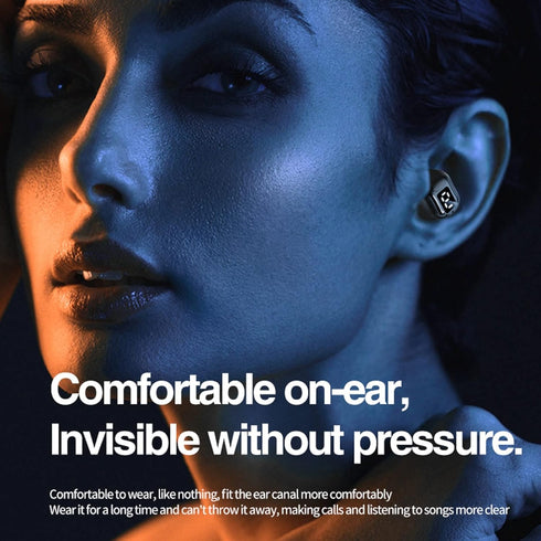 Single Invisible Bluetooth Earbuds, Smallest Tiny Hidden Headphones for Work, Mini Spy Microphone Wireless Hidden