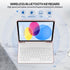 KENKE for iPad 10th Generation Keyboard Case with Pencil Holder, Bluetooth Wireless Detachable Folio Cover - Pink