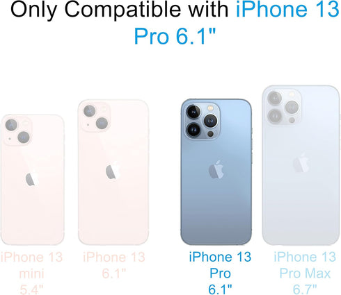 for iPhone 13 Pro Clear Card Case, Shockproof TPU Slim Wallet Case with Card Holder Compatible with MagSafe