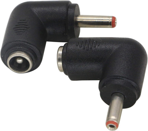 zdyCGTime DC 3.5x1.35mm Male 90 Degree Angle to DC5.5x2.1mm Female Adapter, 5 Volt DC Barrel Power Jack Charging Cable