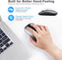 LeadsaiL Rechargeable Wireless Computer Mouse - 2.4G Portable Slim Cordless Mouse with 5 Adjustable DPI Levels for