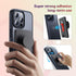 3PCS Detachable Sticky Plastic Part Strips Replacement for Pops Wallet+, Adhesive Base with Extra 3Pack 3M Tapes Black