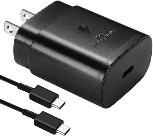 Type C Charger, 25W USB-C PD Fast Charging with 6ft Cable for Samsung Galaxy
