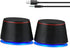 SW102 Computer Speakers, 5Wx2, Deep Bass in Small Body, Stereo 2.0 USB Powered 3.5mm Aux Multimedia Speakers, Built-in Bottom Bass Radiators, PC Laptop Desktop Speakers, Black