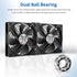 2 120mm 110V-240V Server Cooling x Big Airflow Computer Fan with AC Variable Speed Controller for Chassis PC Cabinets