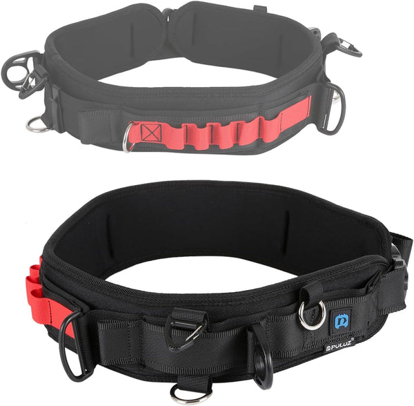 PULUZ Multi-Function Camera Waist Belt for SLR/DSLR, Adjustable Strap with Hook for Outdoor Photography Accessories