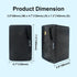 Herdio 3.5 Inch Passive Outdoor Speakers, 200W 3 Way Premium Mountable Wall Speakers, Black Pair
