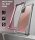 Poetic Guardian Series Case for Samsung Galaxy Note 20, Full-Body Hybrid Shockproof Bumper Cover, Pink/Clear