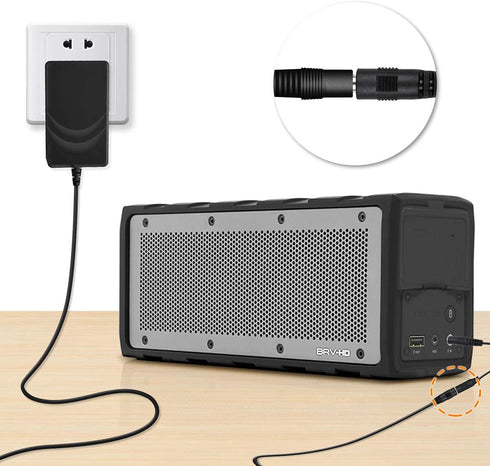 PwrON 12V AC Adapter for Braven BRV-X Ultra Rugged Wireless Speaker, Power Supply for BRV-HD Bluetooth Speaker
