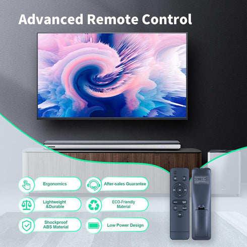 WDZP 100075108 20 Inch New Soundbar Remote Control for Onn Sound Bar Speaker
