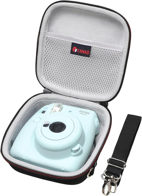 XANAD Hard Case for Fujifilm Instax Mini 12/11/10/9/8/7 and Mini 99 Instant Camera (with Shoulder Strap)