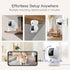 CINMOORE 2.5K 2pack, 4MP 2.4GHz 2-Way Indoor Camera Non-Subscription AI Person/Pet/Cry Detection, Pet/Dog/Cat/Baby