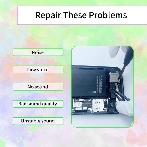 Loud Speaker Replacement for iPhone 13 Pro Max, Loudspeaker Repair Flex Cable Fix Sound Audio Module
