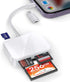 TIANSONG SD Card Reader for iPhone, 4 in 1 USB C and Lightning