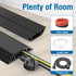 Eapele 10 Settings ft Floor Cord Cover Heavy Duty Cable Protector, Easy to Unroll, Prevent Trip Hazard for Home Office