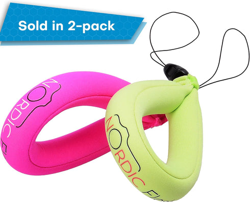 Waterproof Camera Floaty (2-Pack) – Floating Strap for Action Cameras, GoPro Accessories, and Pool Floats