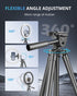 UBeesize 12 Inch Ring Light with Stand, Selfie Ring Light & 50" Tripod Stand for Live Stream/Makeup/YouTube