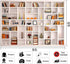 CGXINS (8X6 White Bookshelf Office Backdrop Photo Backdrop Video Conference Zoom Backdrop Home Office Decoration Banner