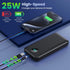 Pxwaxpy 40,800mAh Bank,25W 4.0 Pack 17/16/15/14,Android Portable Charger Power PD QC Fast Charging Portable Phone