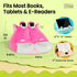 Gifts for Readers & Writers Tablet & Book Stand for Kids, Soft Reading Pillow, Book Holder with Pockets for Storage