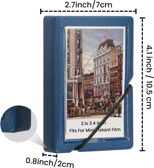 Mini Photo Album with 28 Pocket 2x3 Inch Pictures for Fujifilm Instax Mini 7s 8 9 11 25 26 40 50s 90 Evo Z2300 Instant