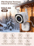 GUOANVISION 5G 4X 2K IP66, (2-Pack) Dual-Antenna Stable WiFi Security Camera, Zoom Outdoor Indoor Camera for Baby/Pet