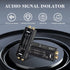 Audio Hum Eliminator Ground Loop Noise Isolator (No Affects Bass), Dual Channel Gold Coating Aluminum Shell Noise