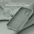 LOVE 3000 Calke Green iPhone 14 Case, Premium Silicone with Soft Anti-Scratch Microfiber Lining Shockproof
