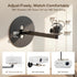 Aurzen 360 90 4.4 lbs, Projector Wall Mount Shelf, Wall Use with Adjustable Angle, Rotation and Tilt, Foldable