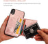 KIHUWEY Compatible with iPhone XR Wallet Case, Premium Leather Kickstand Protective Cover (Rose Gold)