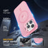 Magnetic iPhone 13 & 14 Case, Compatible with Magsafe, Built-in Stash Stand, Matte Scratch-Resistant Shockproof Cover