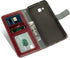 Asuwish Compatible with Samsung Galaxy J4 Plus Wallet Case Tempered Glass Screen Protector and Leather Flip Card Holder Stand Cell Accessories Phone Cases for Glaxay J4 Prime Gaxaly J4 Core J4+ Brown