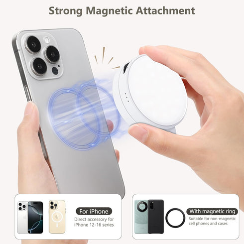 VRIG Select 360 VRIG Magnetic Selfies Light, LED Fill Light Compatible with Mag-Safe,Portable LED Selfie Ring Fill