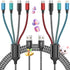Multi Charging Cable,4 in 1 Charging Cables for Multiple Devices Nylon Braided