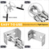 GuanDaooL 10 Sets M6 M4 M5 M6 M8 M10 Rotable Dual Head Cage Nut Tool Kit with Silver Rack Mount Screws - Screw Install