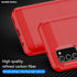 Samsung A03S Case with HD Screen Protector, Fashion Shock-Absorption Flexible TPU Bumper Soft Rubber Case, Red