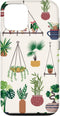 iPhone 12/12 Pro Case with Indoor and Outdoor Plant Illustrations | Boho Nature Art Design