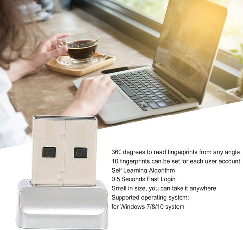 7 8 10 360 0.5STouch Yoidesu Mini USB Fingerprint Reader for Fingerprint Scanner Scanner PC Dongle Fingerprint Sensor